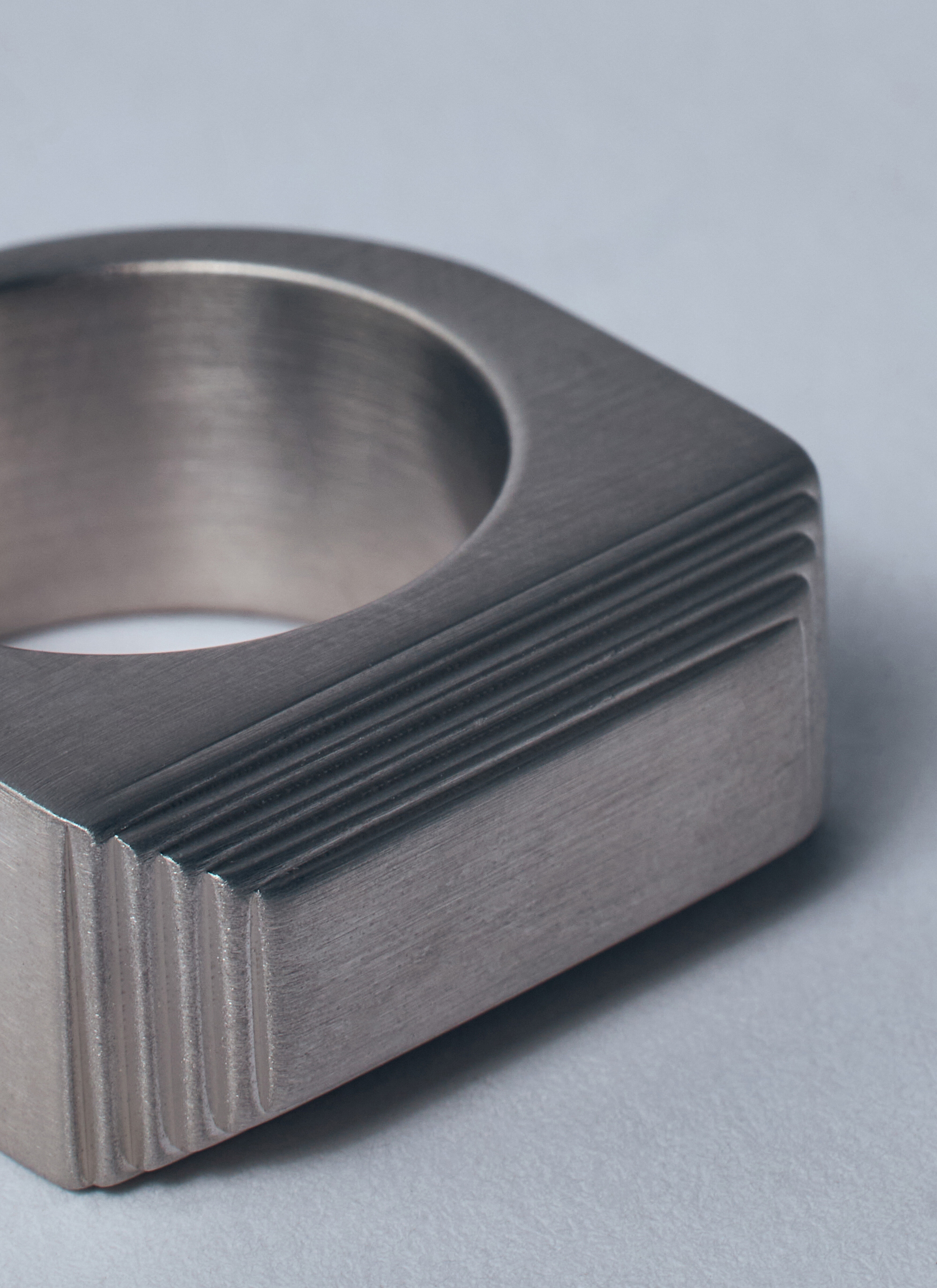 Etched Beveled Ring - 2