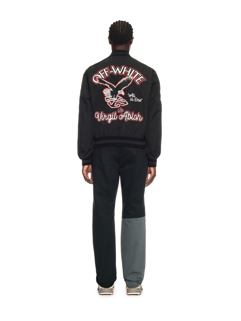 Off-White Black Golf Varsity Jacket outlook