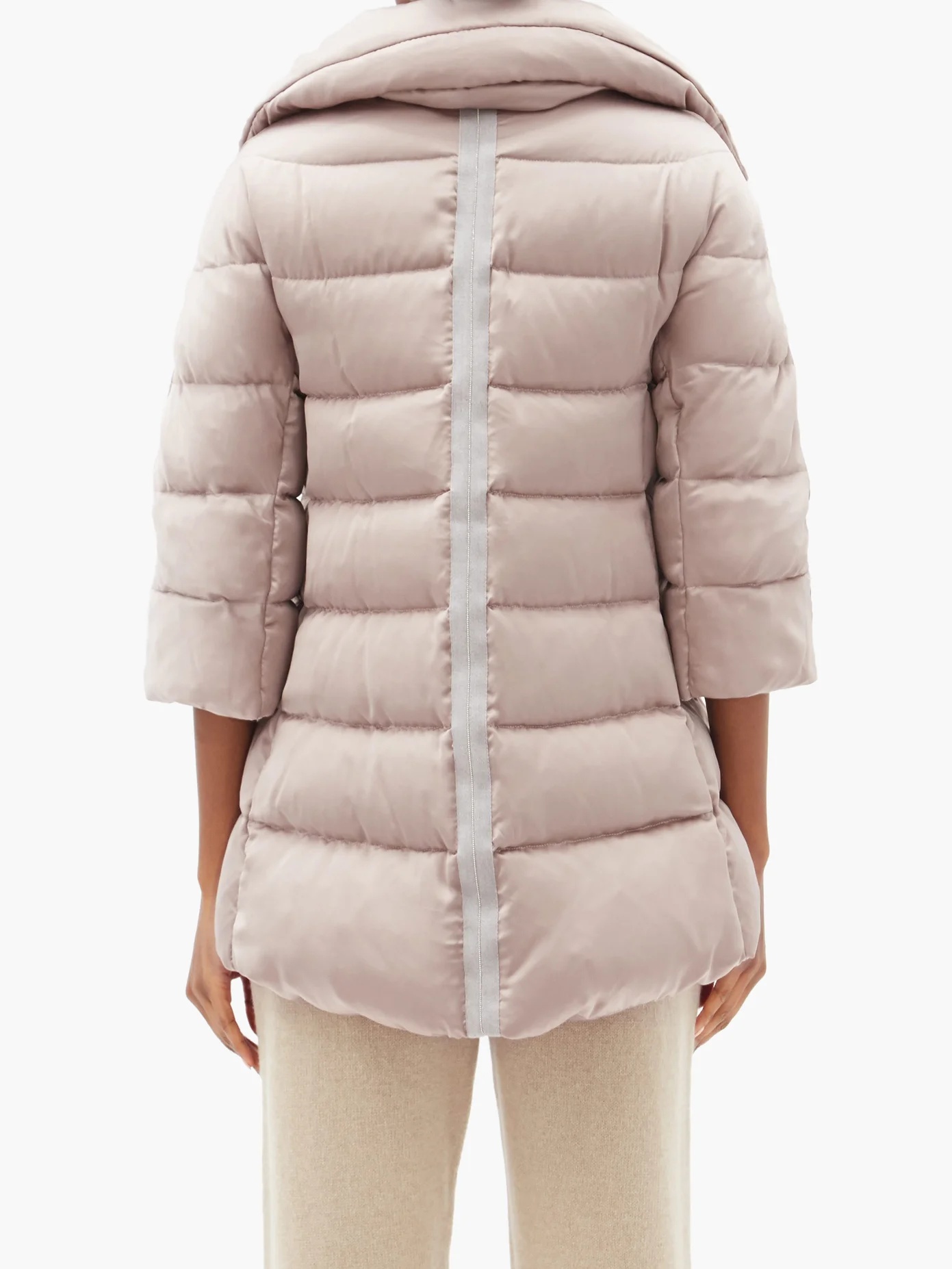 Funnel-neck down jacket - 5