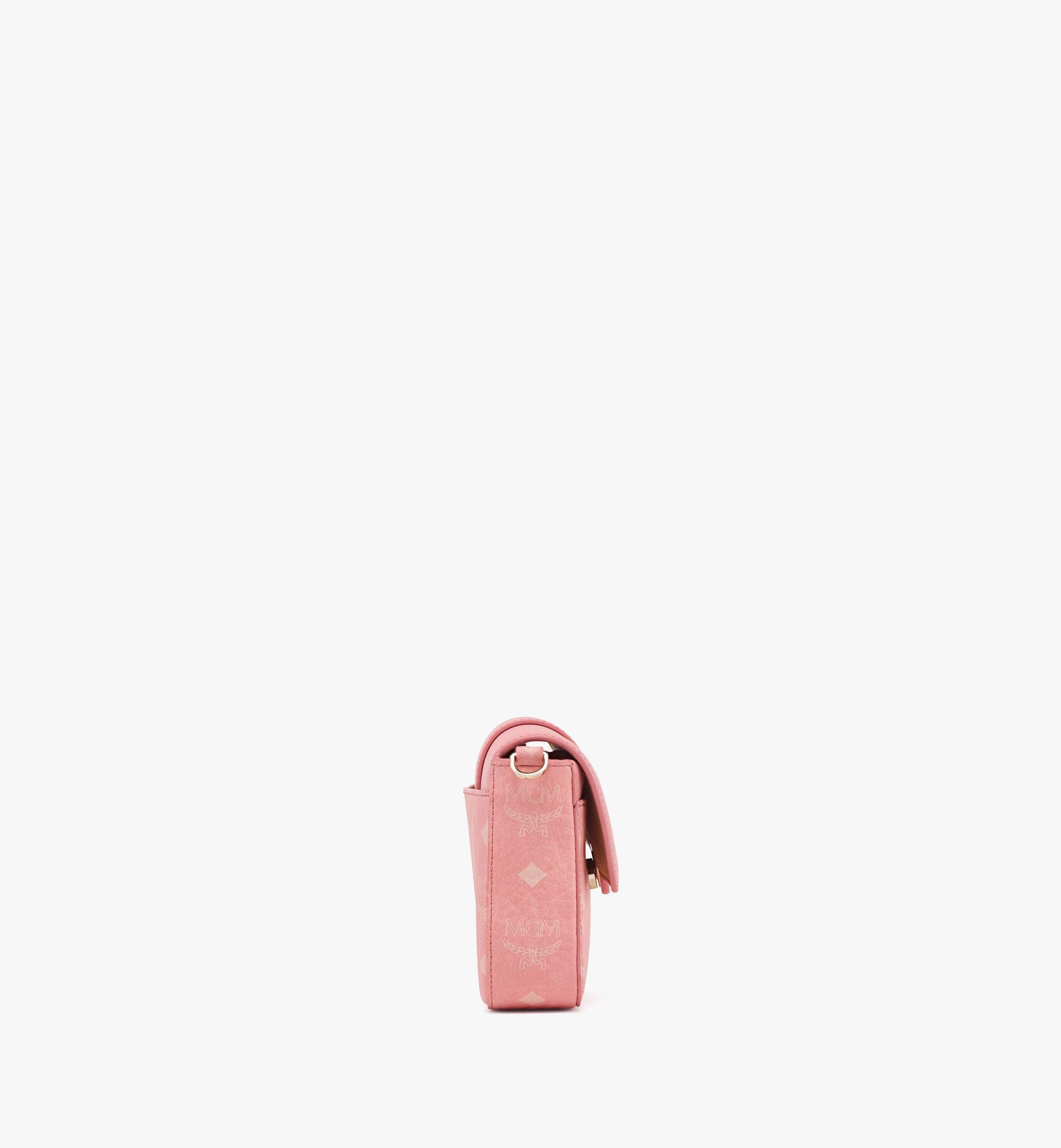 Mcm Aren Small Hobo Bag in Blossom Pink Visetos