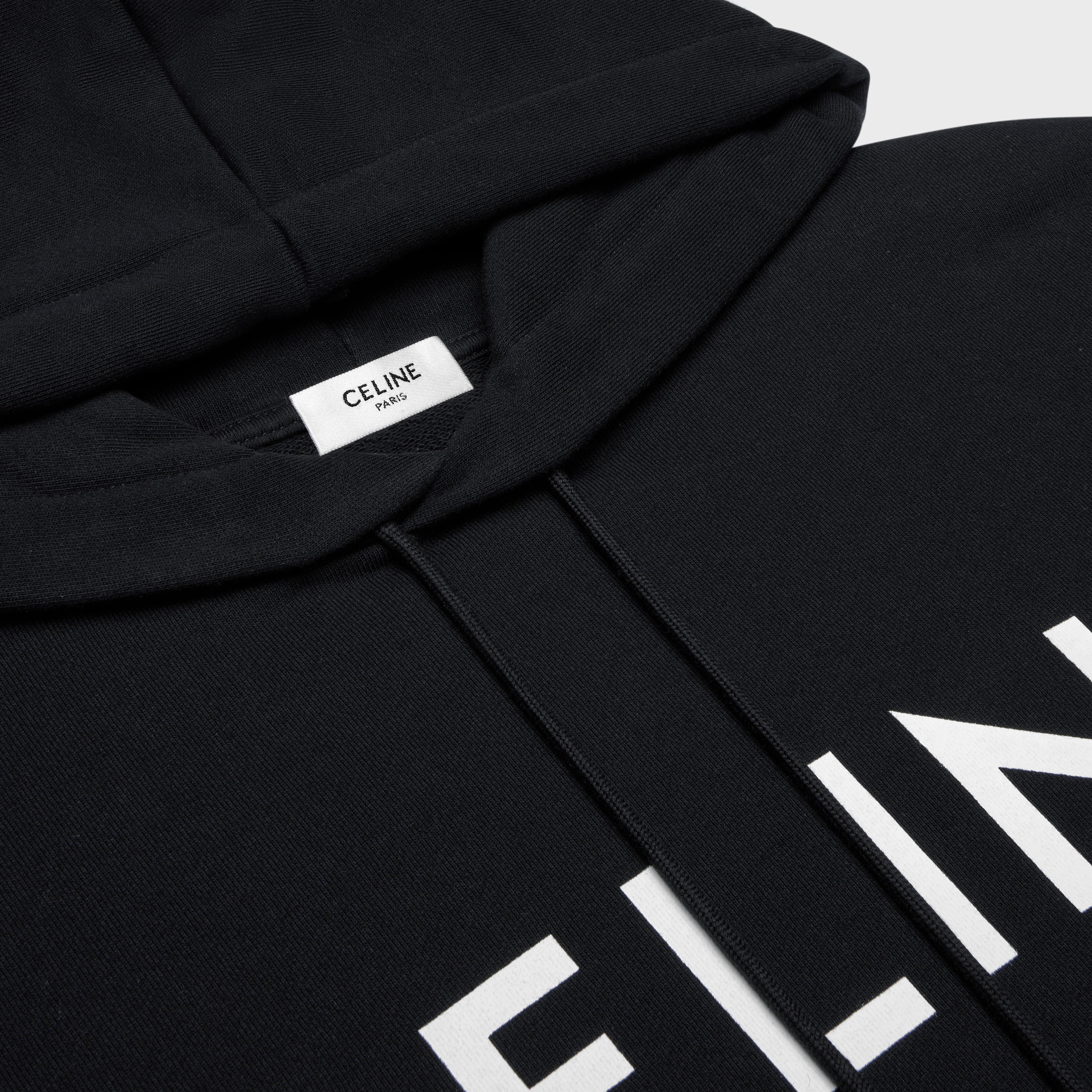 CELINE LOOSE HOODIE IN COTTON FLEECE - 3