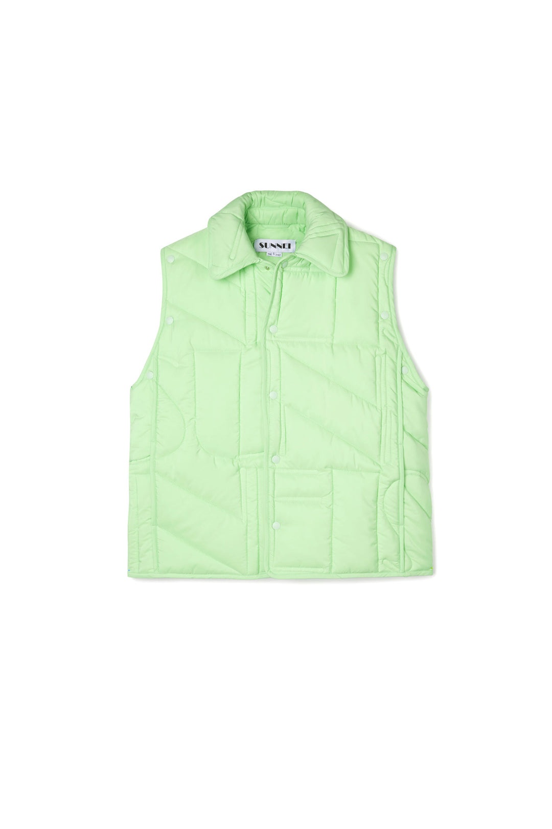 PADDED JACKET / mint / embroidered allover logo - 3