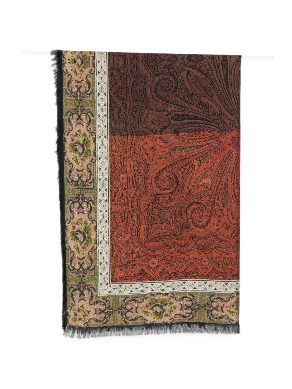 Printed silk scarf - 1