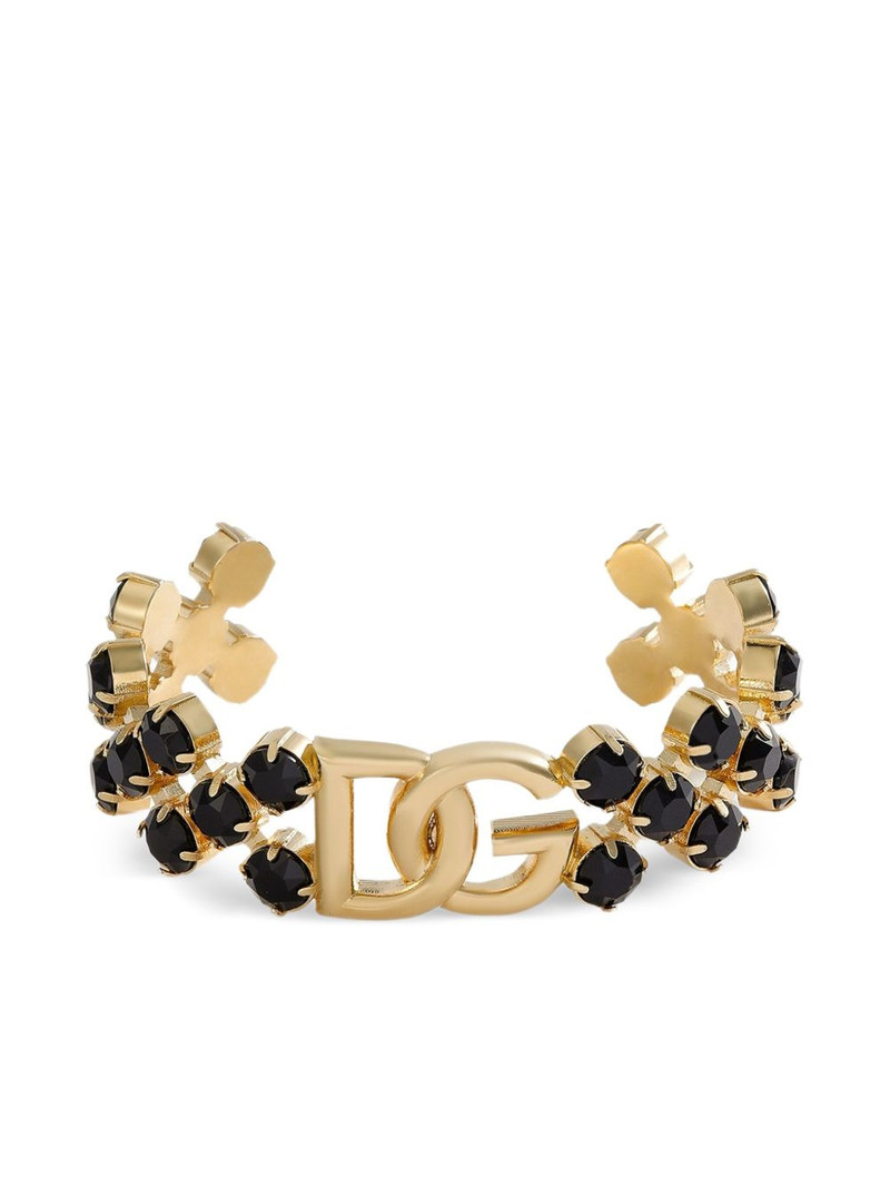 DG logo black-stone bracelet 1