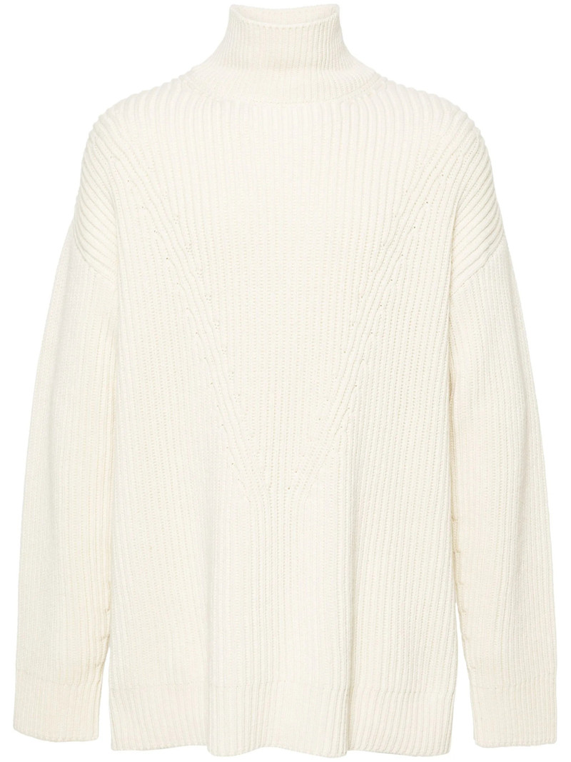 Ribbed Wool Jumper - 1