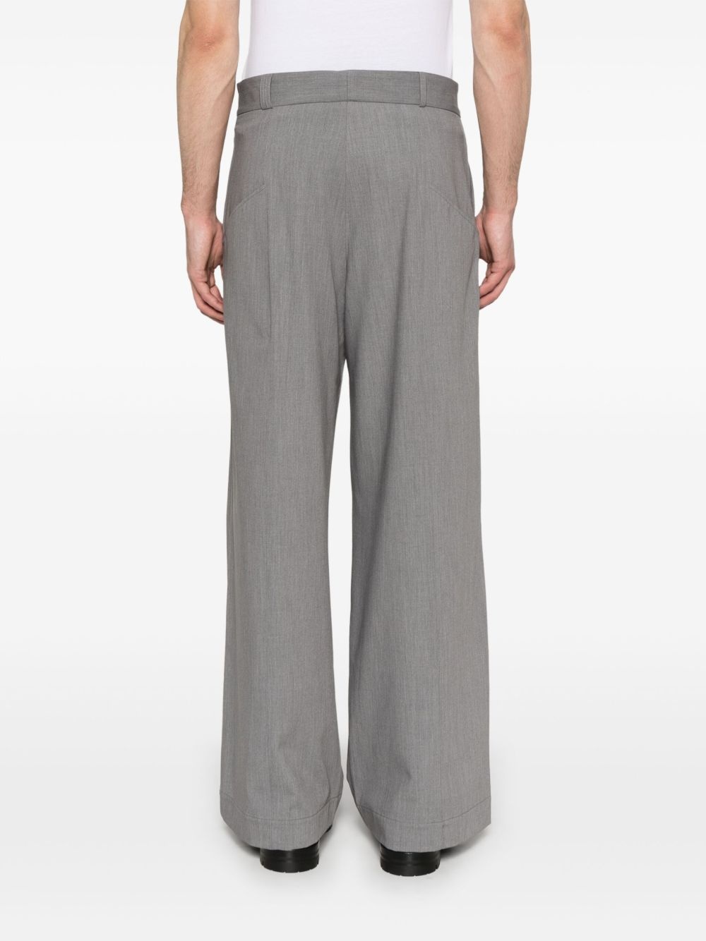 pleat-detailing trousers - 4