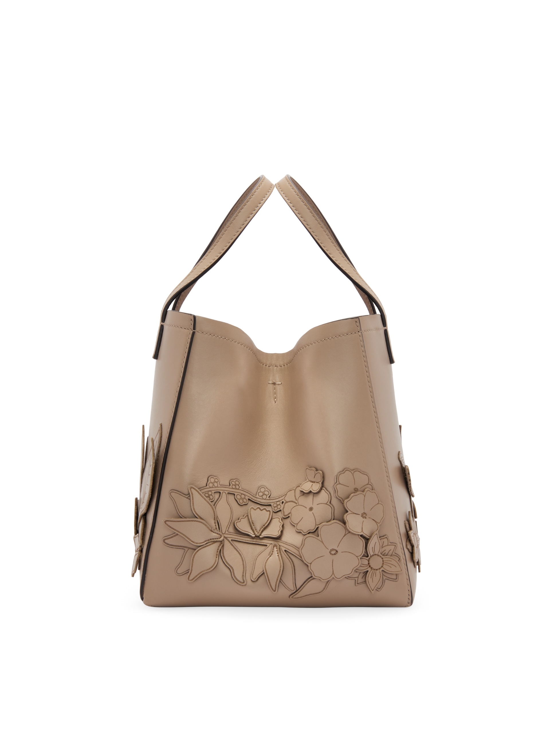 SMALL FLORAL APPLIQUE SQUARE TOTE 4