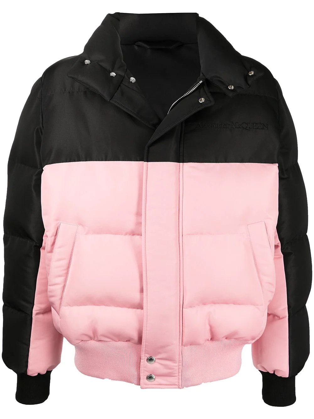 two-tone puffer jacket - 1