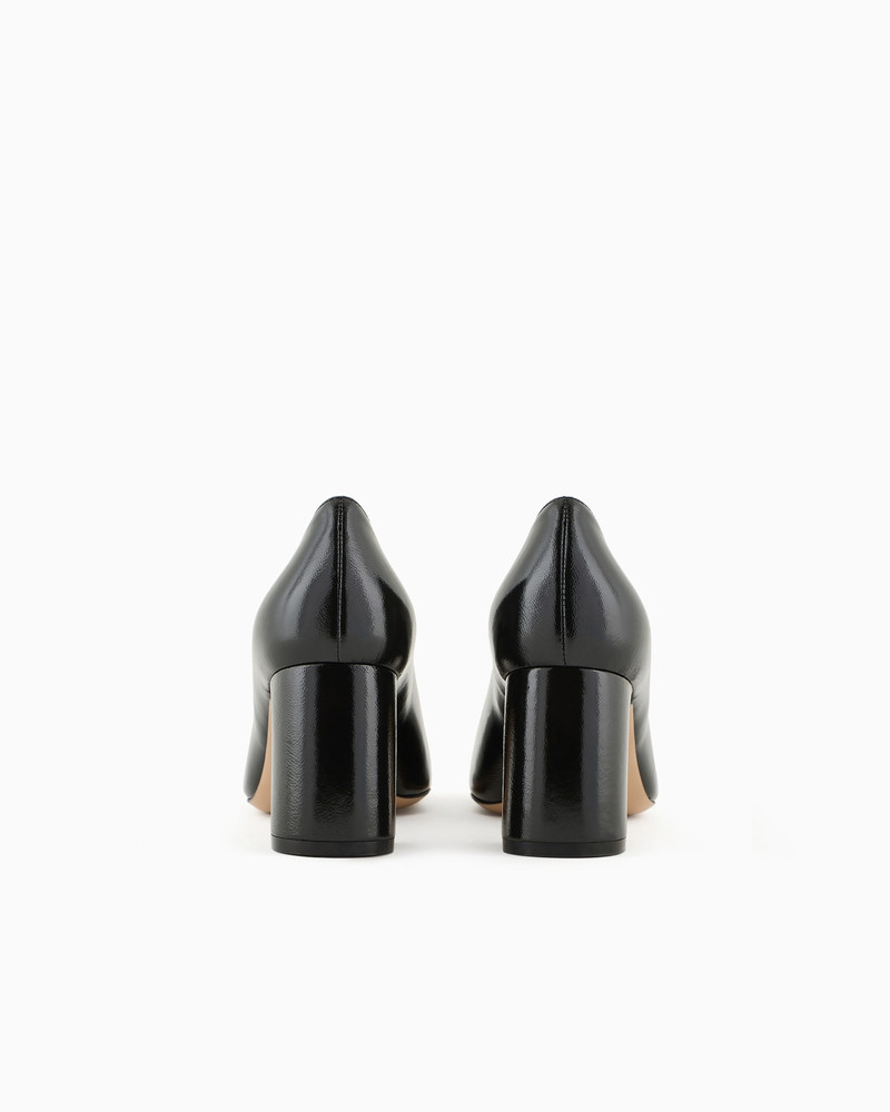 EMPORIO ARMANI Patent leather court shoes outlook