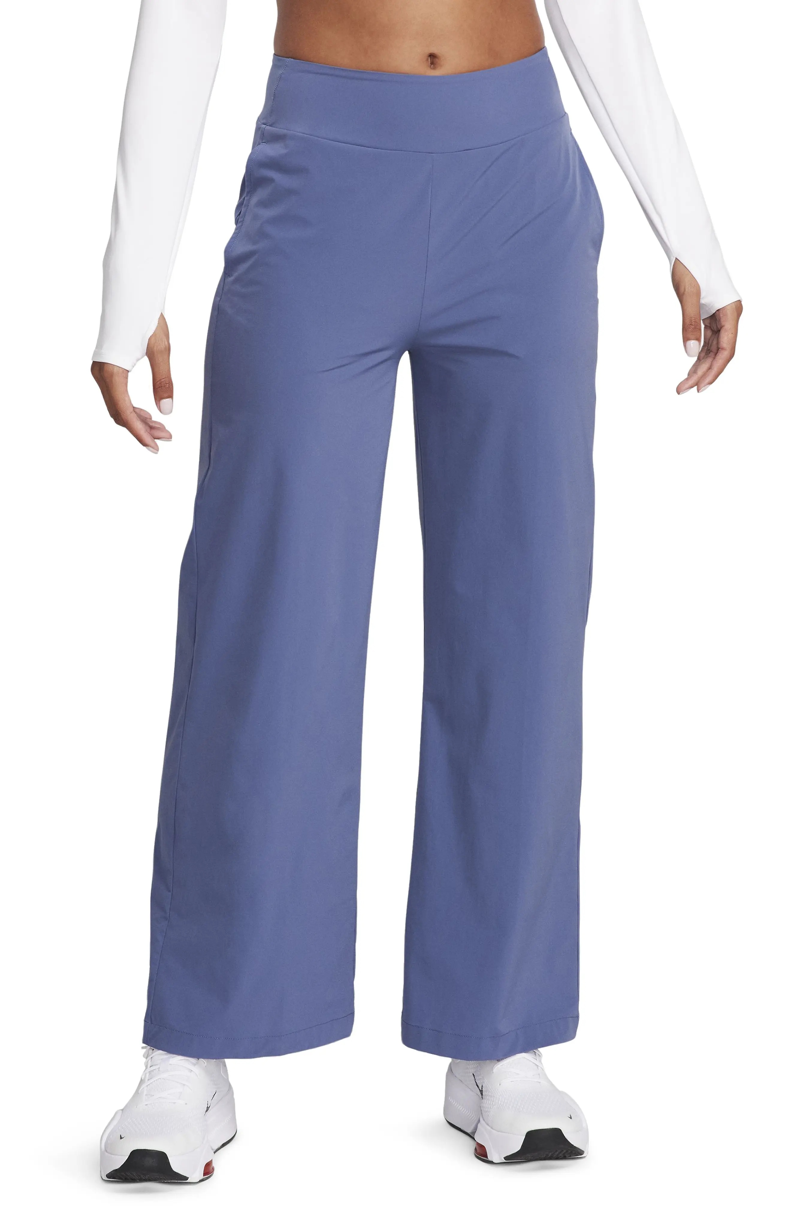 Bliss Dri-FIT Woven Wide Leg Pants in Diffused Blue/Clear - 1