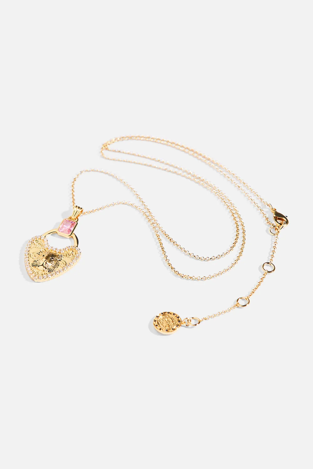 LOCKETS LOADED PENDANT NECKLACE GOLD - 1