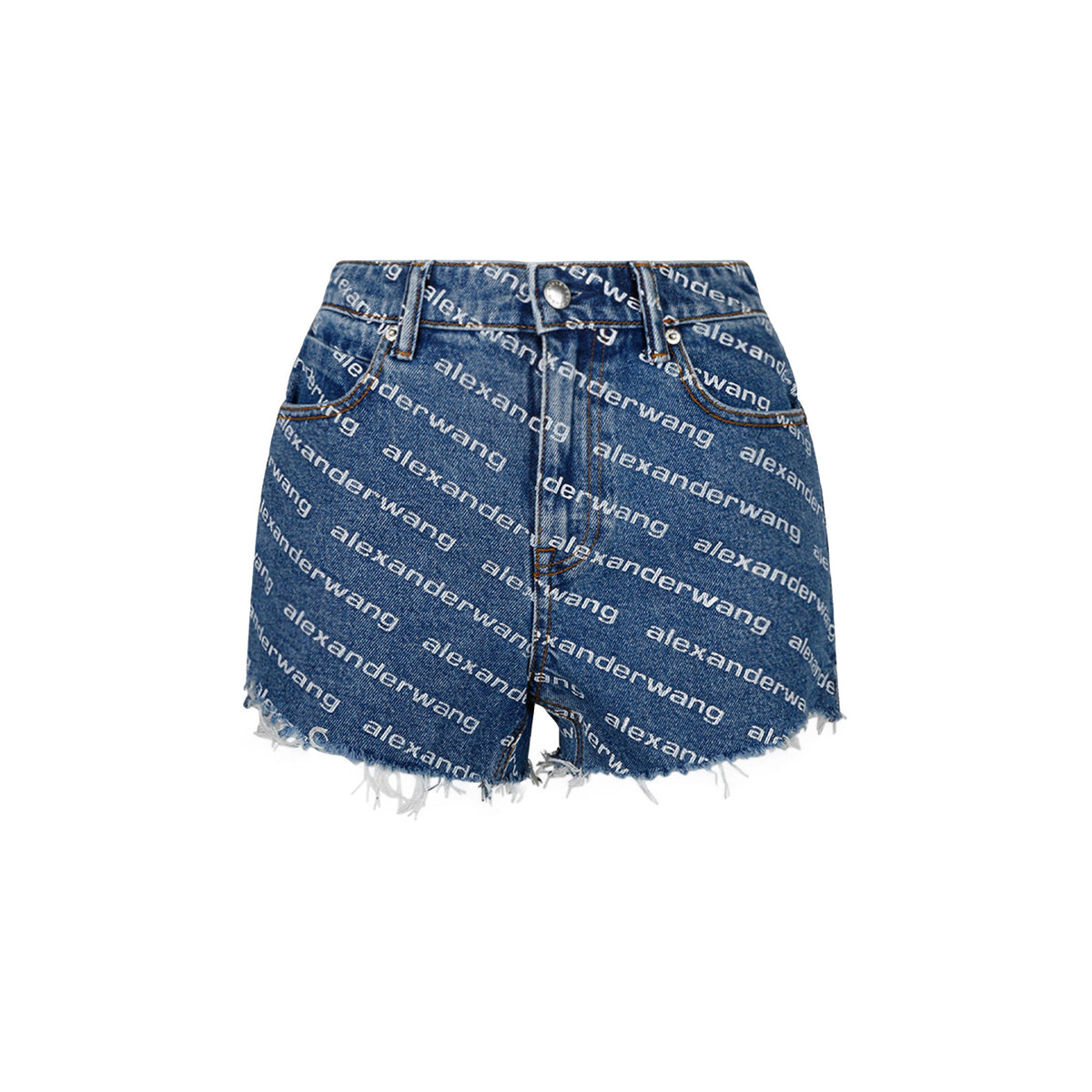 BITE LOGO SHORT IN DEEP BLUE DENIM (DEEP BLUE/WHITE) - 1