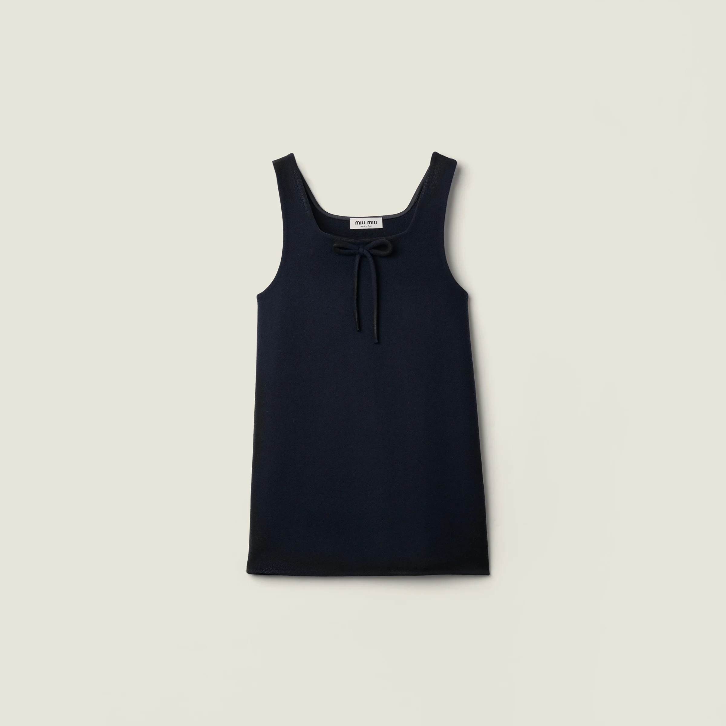 Waxed double wool dress - 1