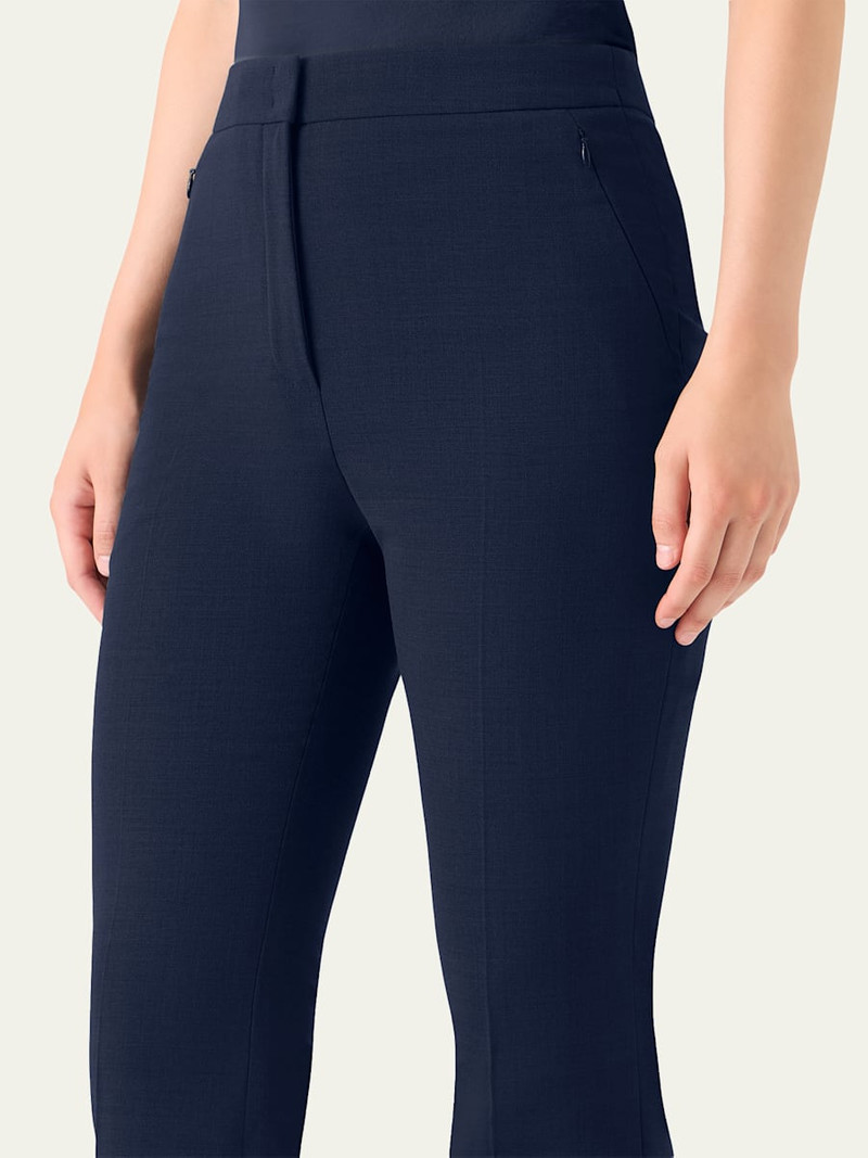 Farida Stretch Wool Bootcut Trousers 5
