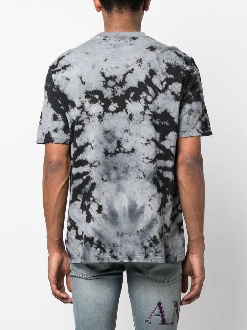 logo-print tie-dye T-shirt - 4