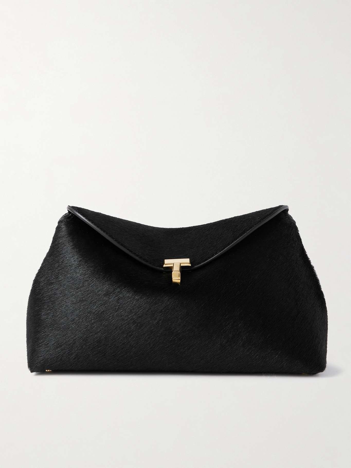 T-Lock pony hair clutch Black - 1