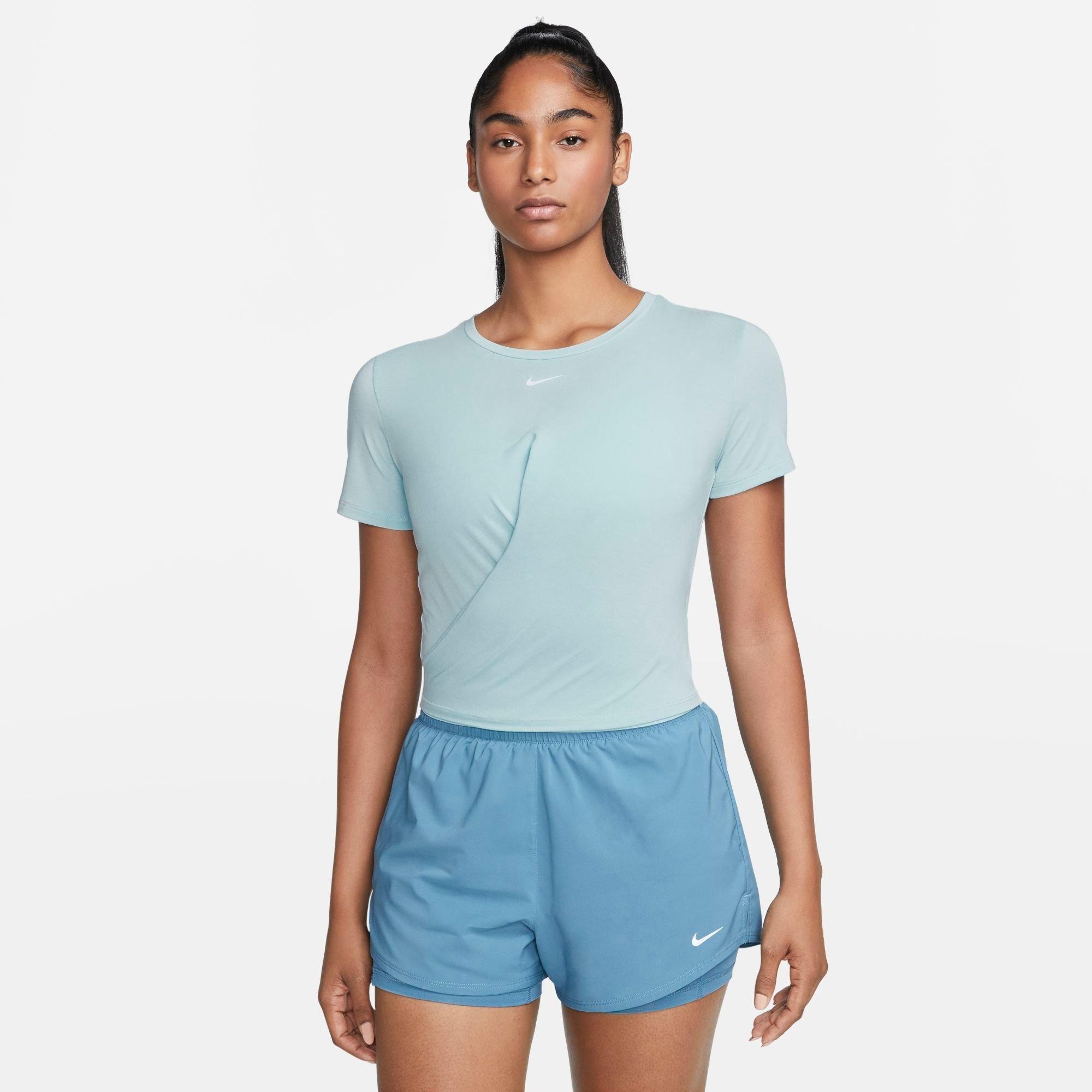 WOMEN'S NIKE DRI-FIT ONE LUXE TWIST STANDARD FIT SHORT-SLEEVE SHIRT - 1