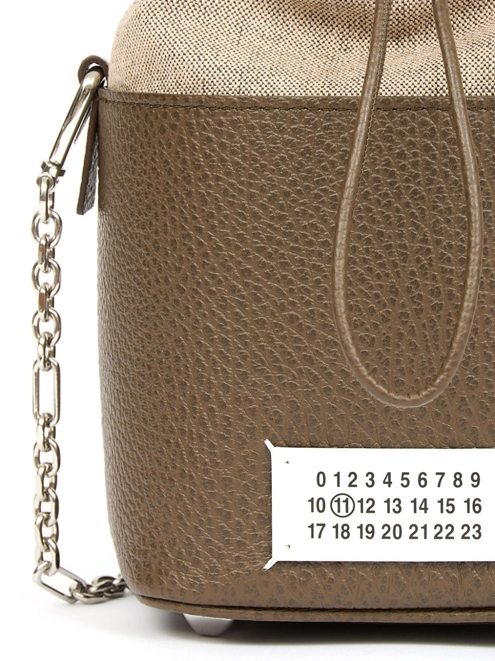 small 5AC grained leather bucket bag - 5