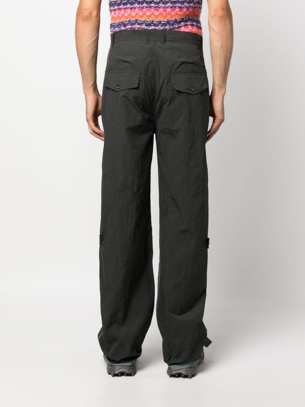 multi-pocket straight-leg trousers - 4