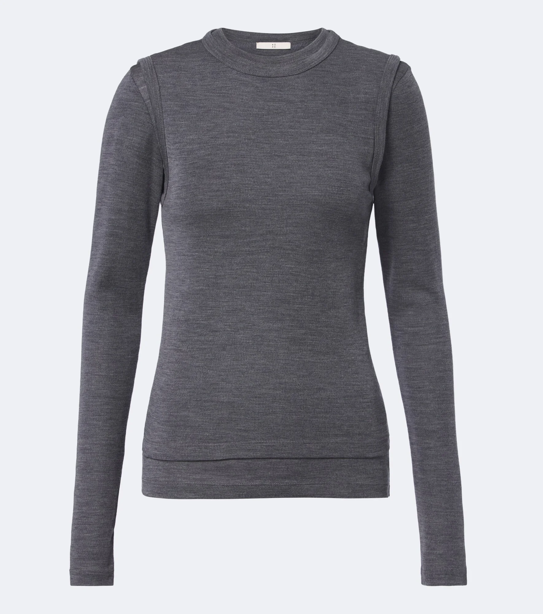Layered wool sweater - 1