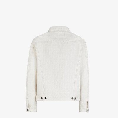 FENDI White canvas jacket outlook