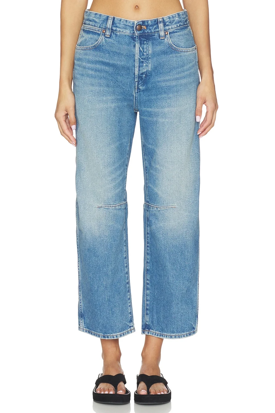 Darted Barrel Jeans - 1