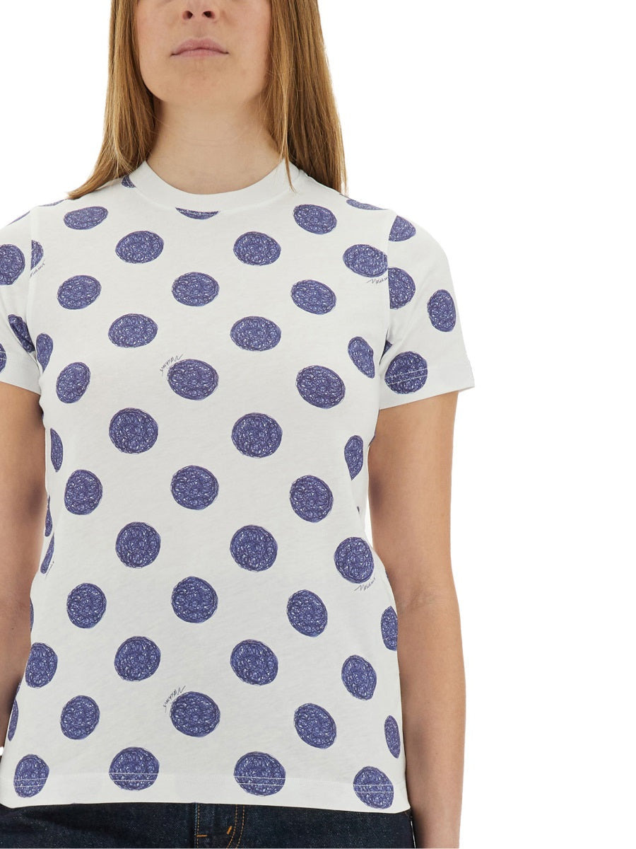 Moschino Women "Ballpoint Pen Polka Dots" T-Shirt - 3