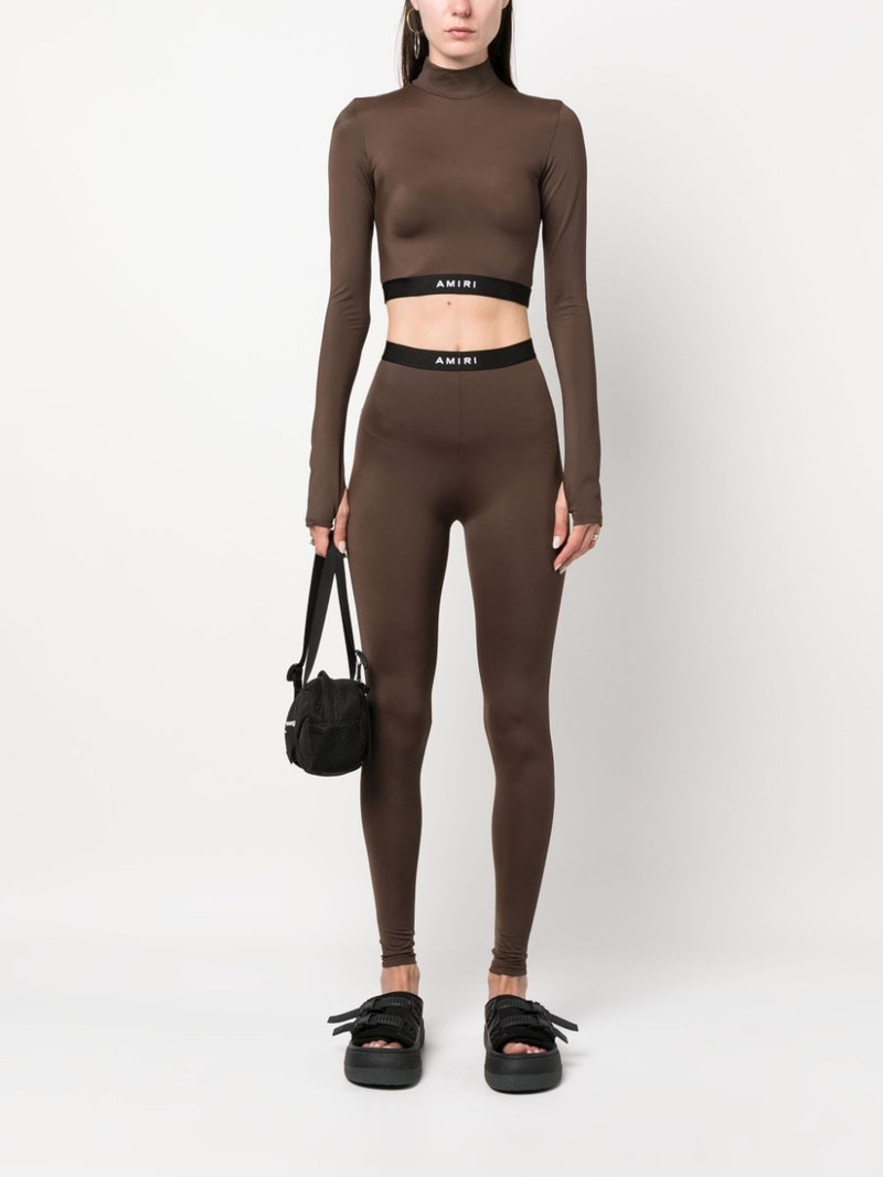 AMIRI logo-underband crop top outlook