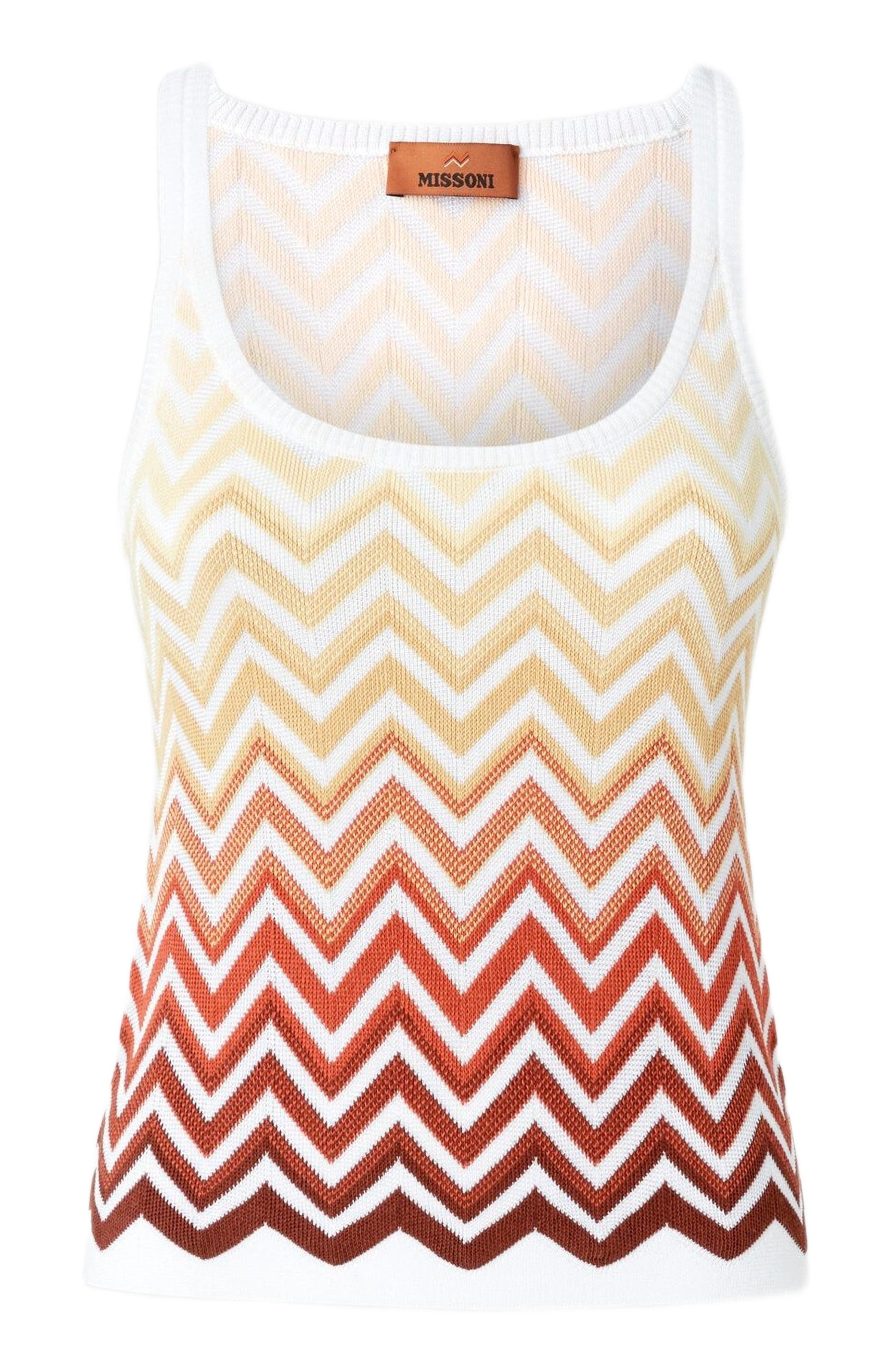 Missoni Cotton And Viscose Chevron Dégradé Basket in Red Multicoloured at Nordstrom - 2