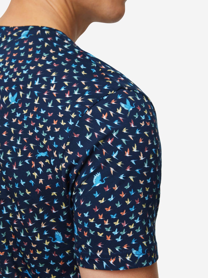 Men's T-Shirt Robin 12 Pima Cotton Navy - 6