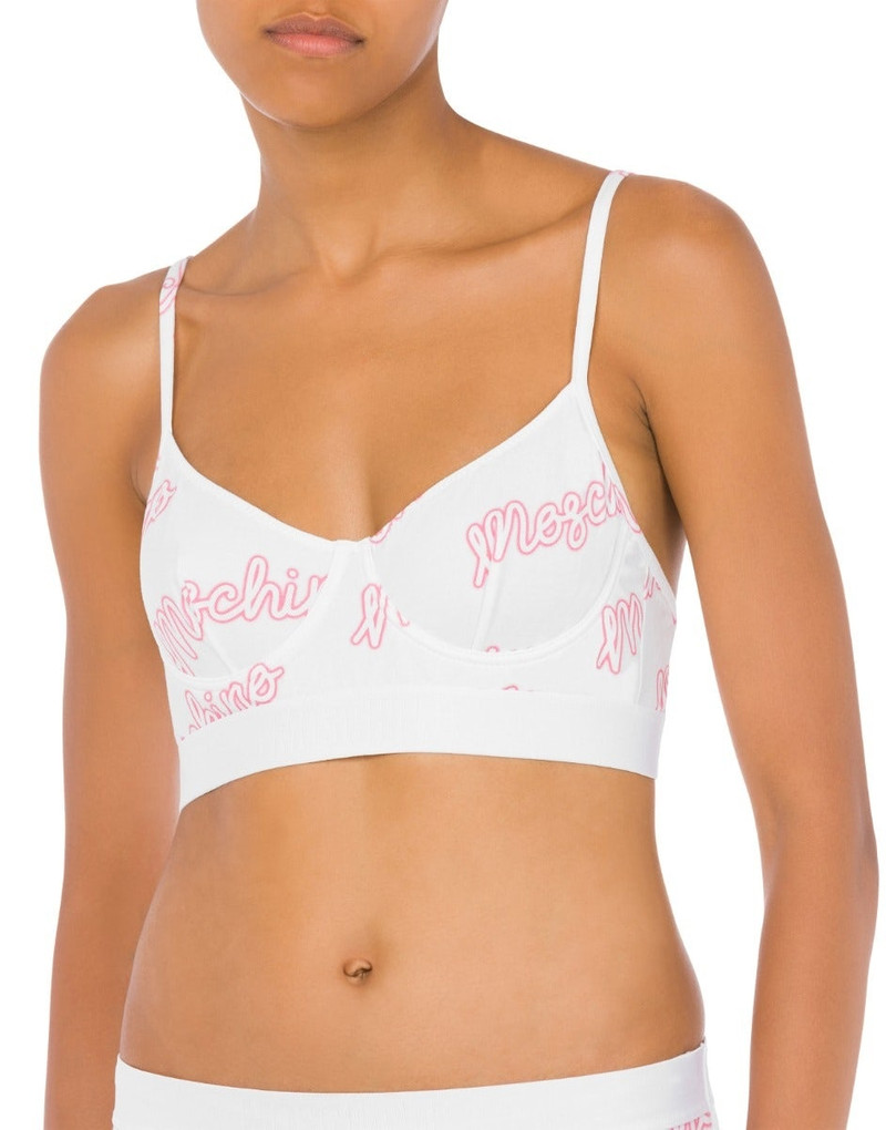 Moschino ALLOVER NEON LOGO BRA outlook