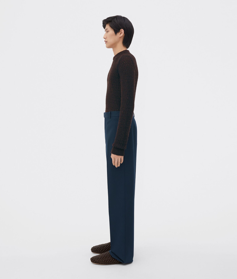 Bottega Veneta sartorial grain de poudre straight trousers outlook