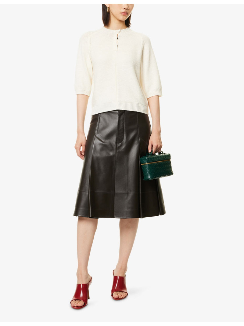 Bottega Veneta Short-Sleeve Wool Knitted Top outlook