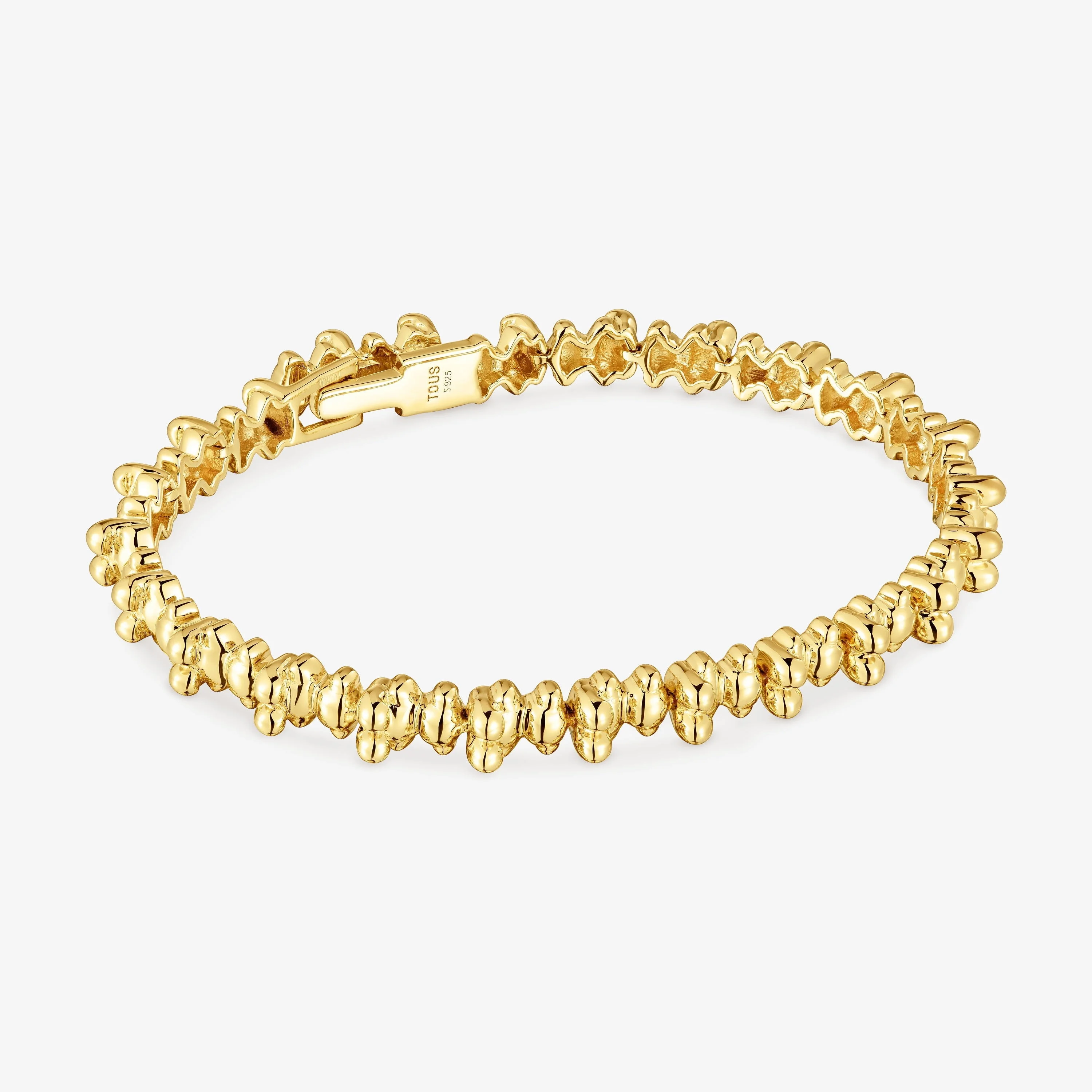 18K gold vermeil chain Bracelet with bear motifs Bold Bear - 1