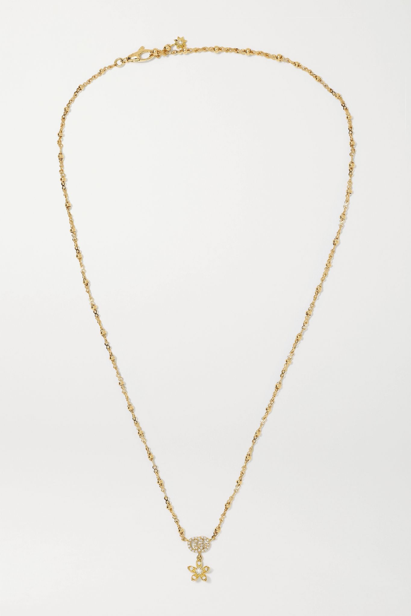 Flora 18-karat gold diamond necklace - 1