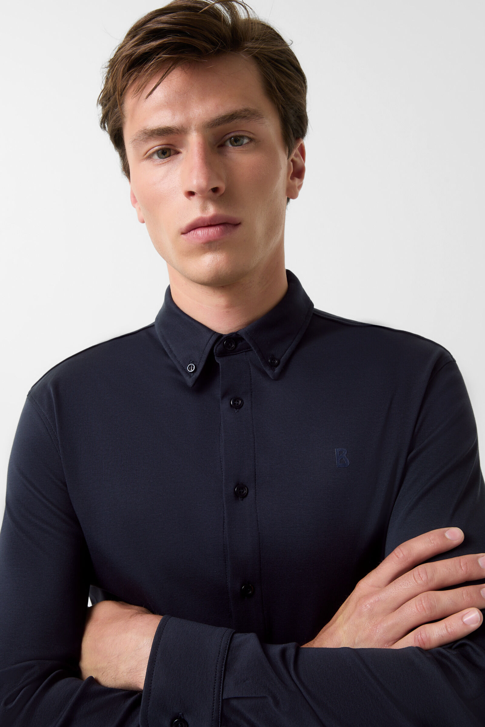 Jersey shirt Franz in Navy blue - 4
