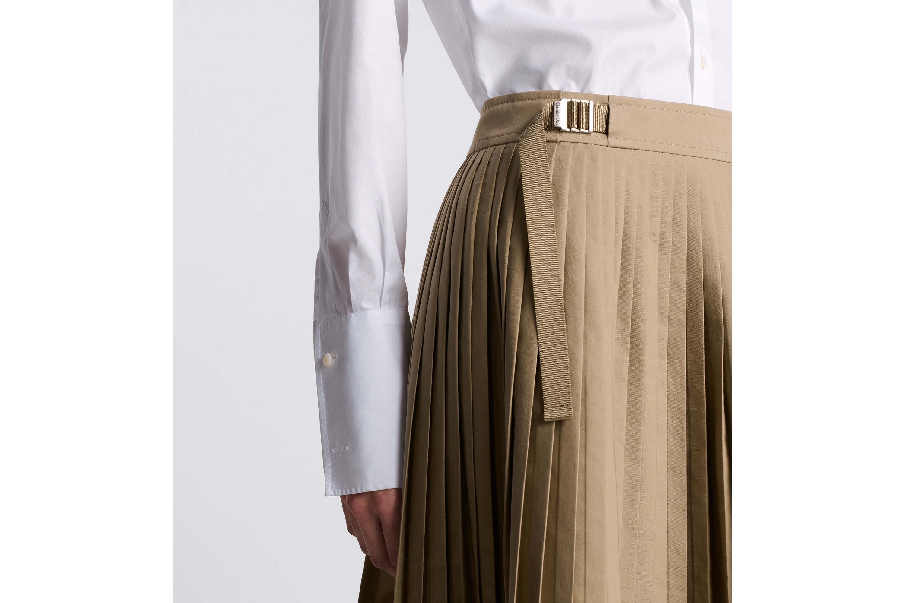 Pleated Mid-Length Skirt - 3