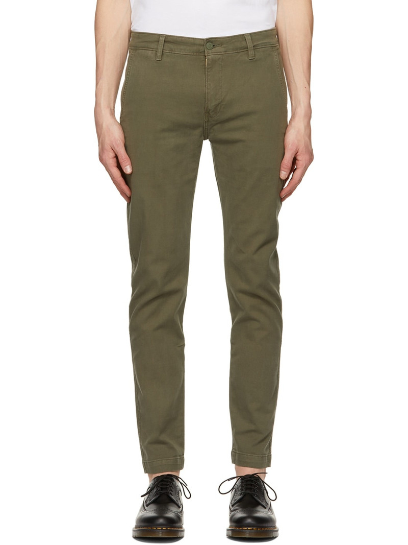 Khaki Slim XX Chino Trousers - 1