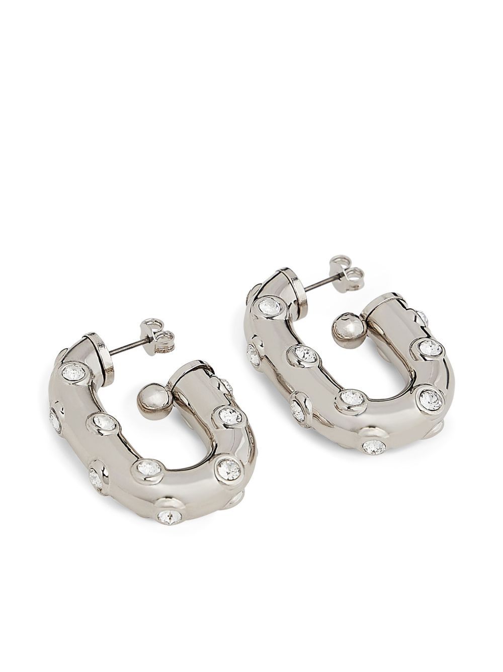 XL Link rhinestones-embellished earrings - 4