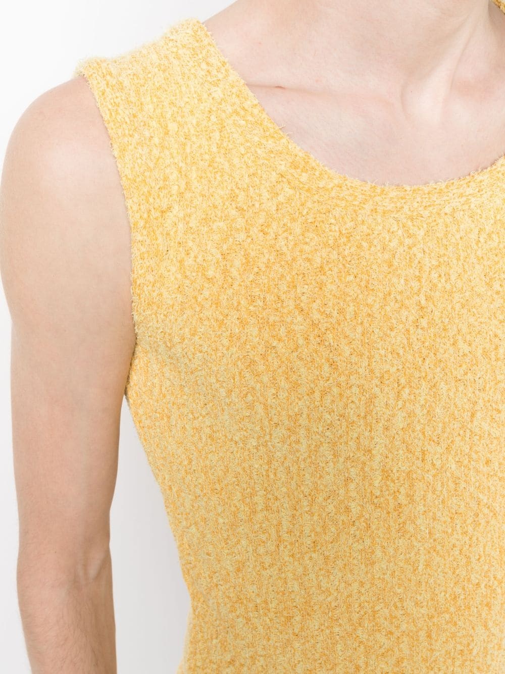 textured knit tank top - 5