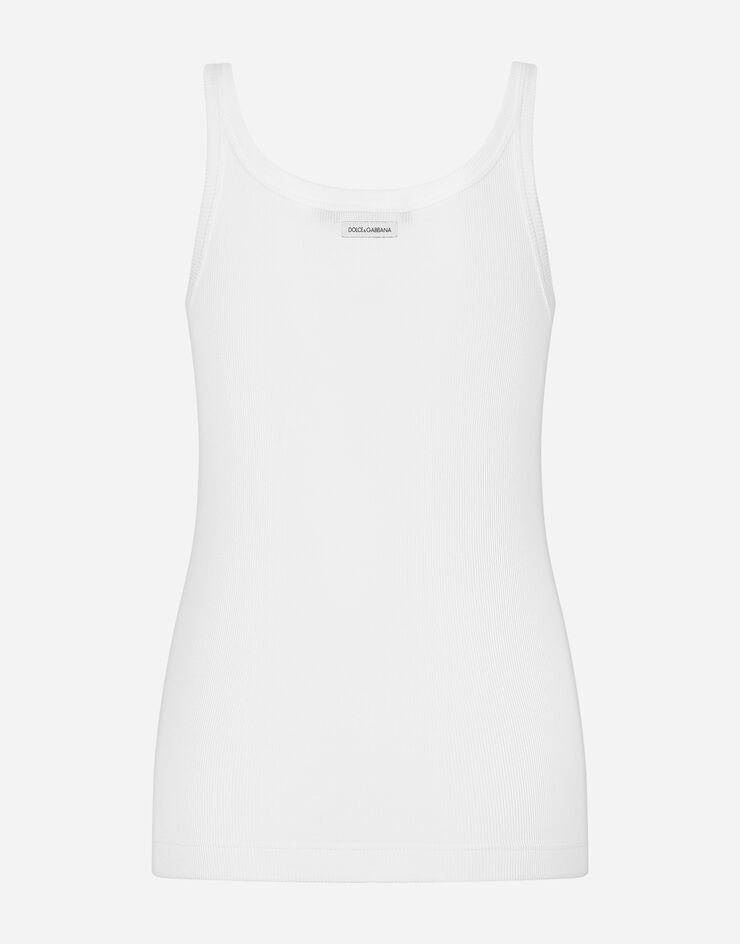 Fine-rib cotton singlet - 2