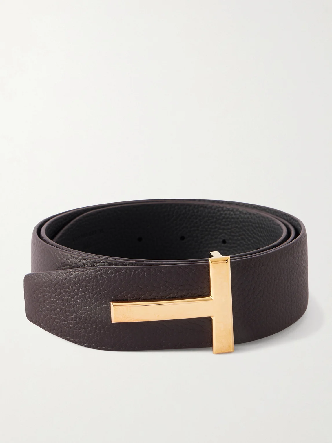 4cm Full-Grain Leather Belt - 1