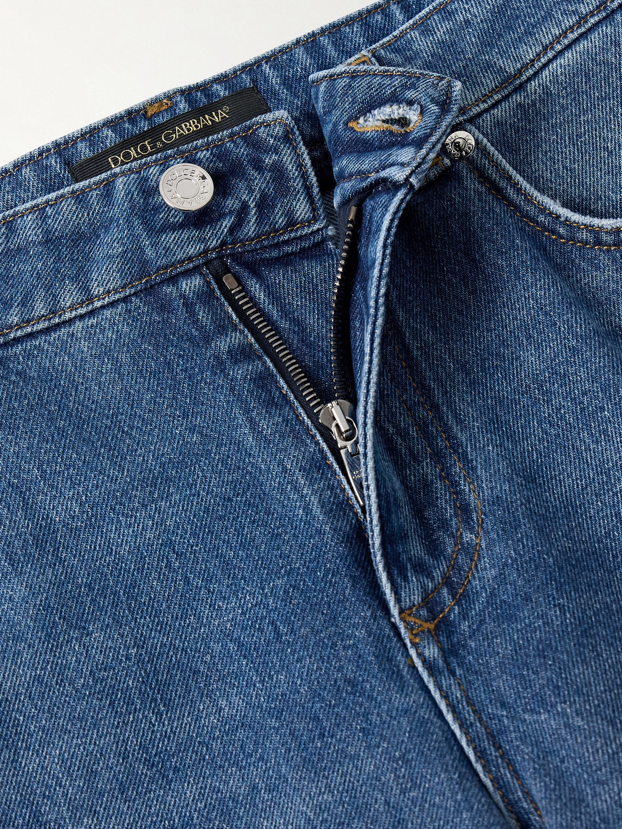 Appliquéd High-rise Straight-leg Jeans - 6