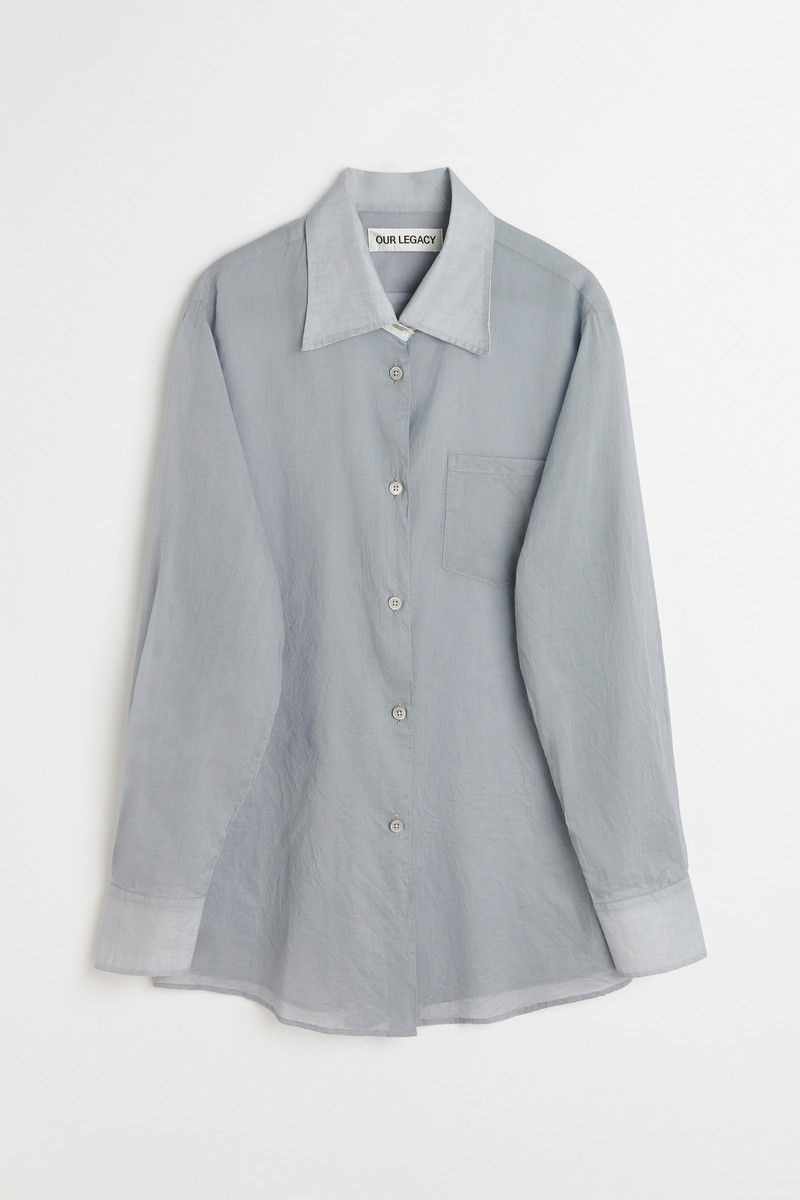 Sincere Shirt Ice Cold Grey Cloudy Cotton 1