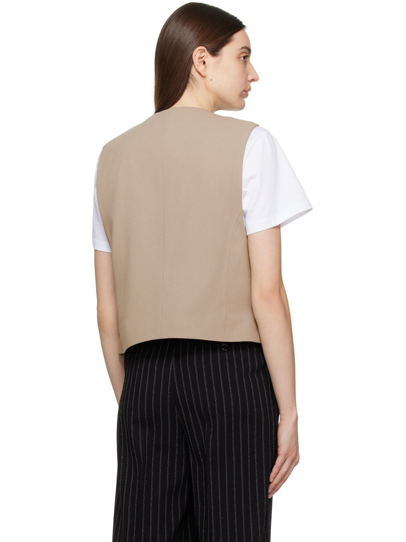 Taupe Open Vest 3