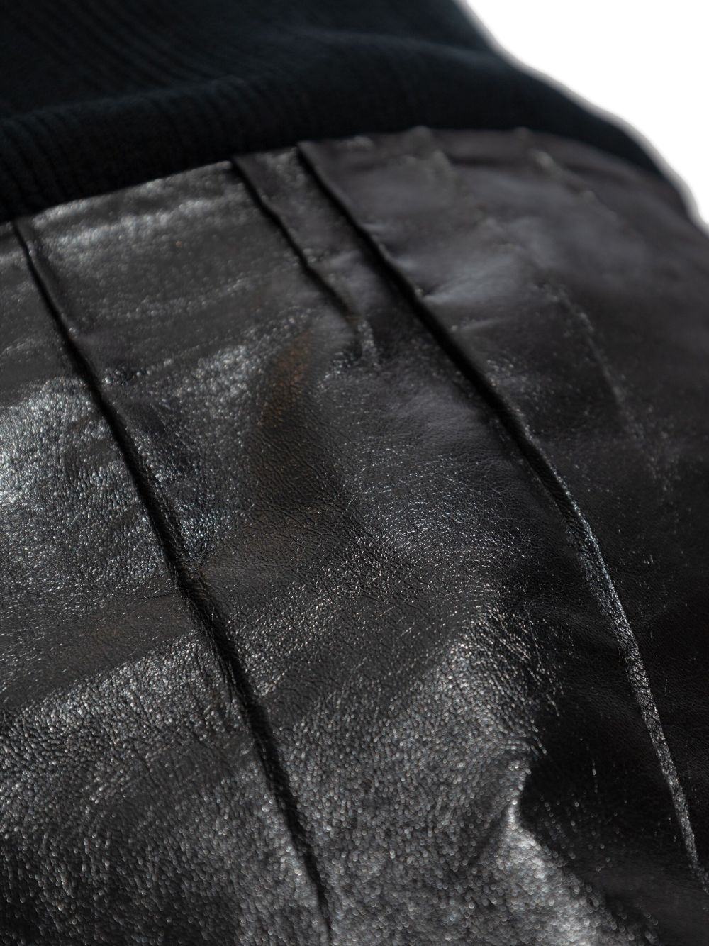 pleated leather maxi skirt - 5