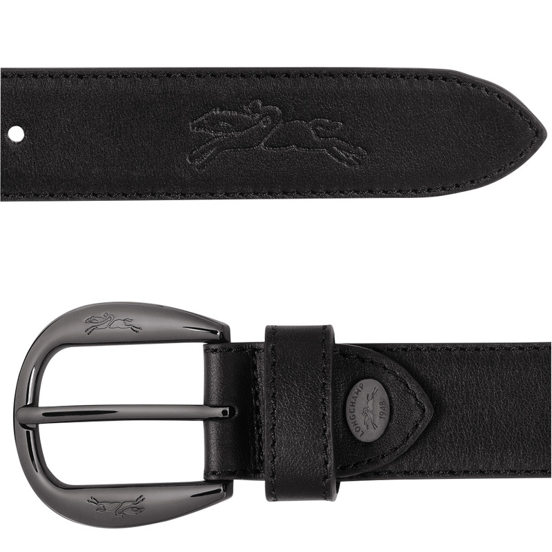 Le Pliage Xtra Ladies' belt Black - Leather 4