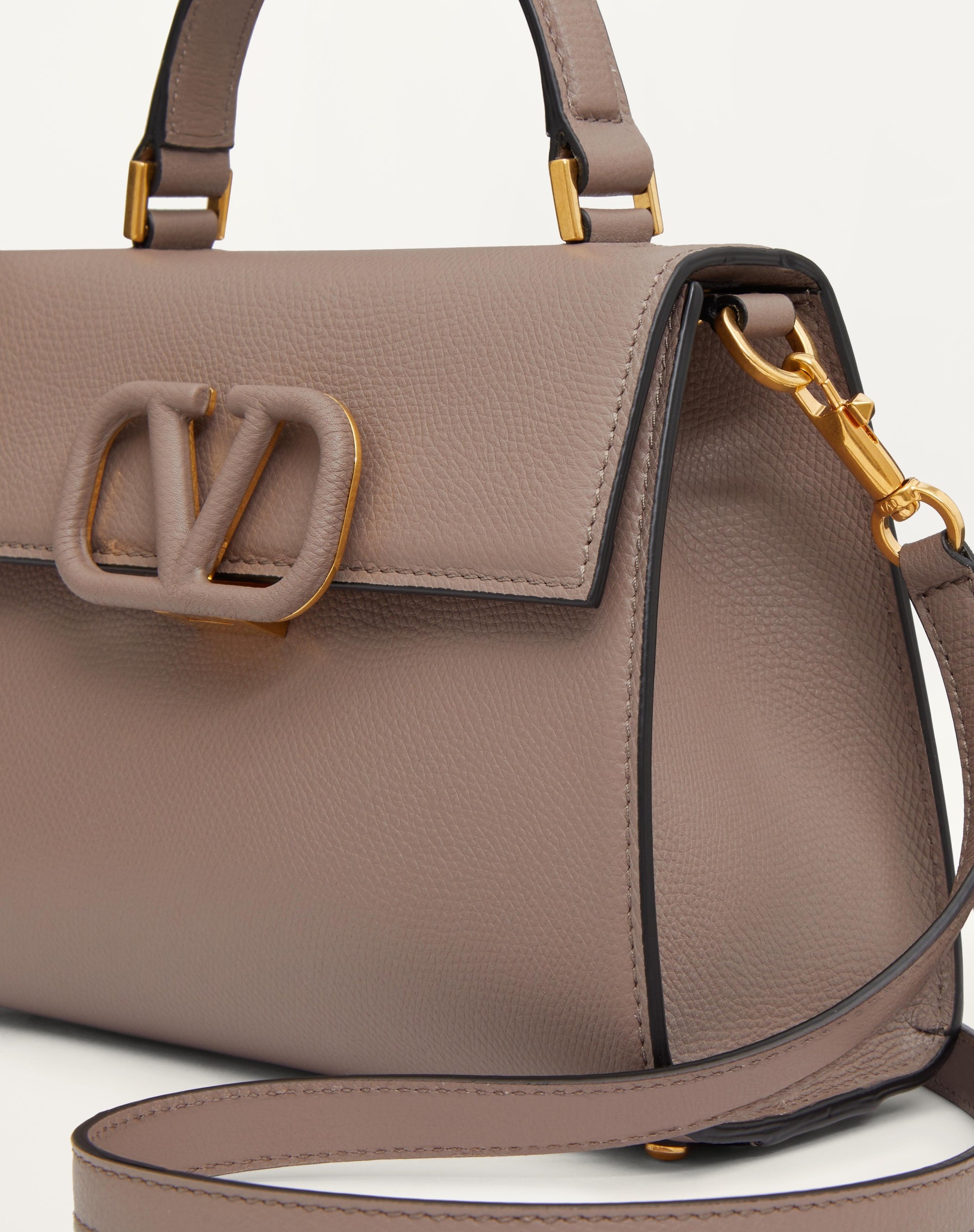 SMALL VSLING GRAINY CALFSKIN HANDBAG - 8