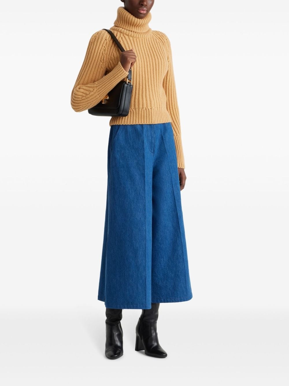 organic-cotton wide-leg jeans - 2
