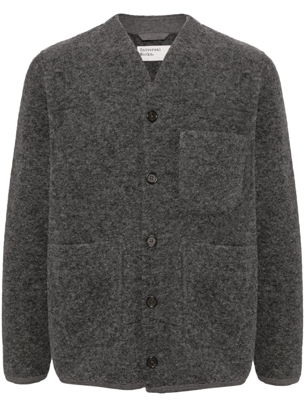 fleece cardigan - 1